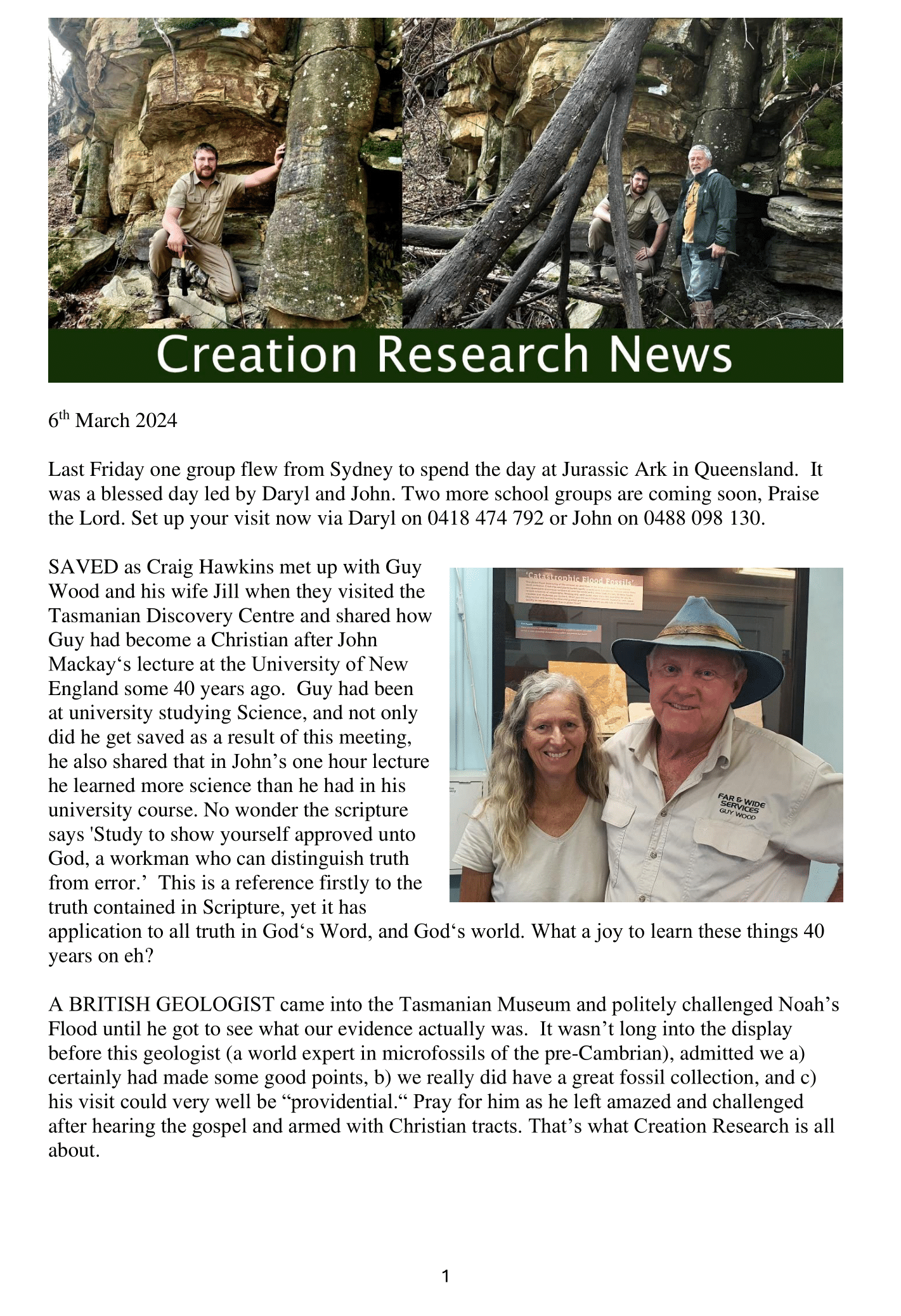You are currently viewing Creation News – 06 Mar 2024