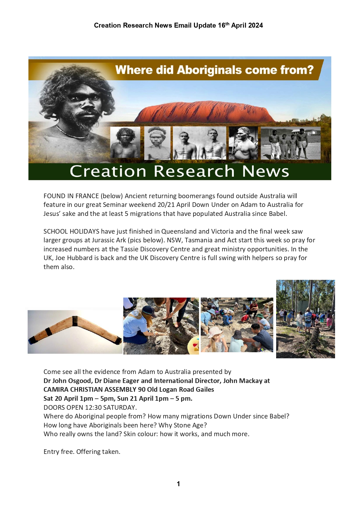 You are currently viewing Creation News – 16 April 2024