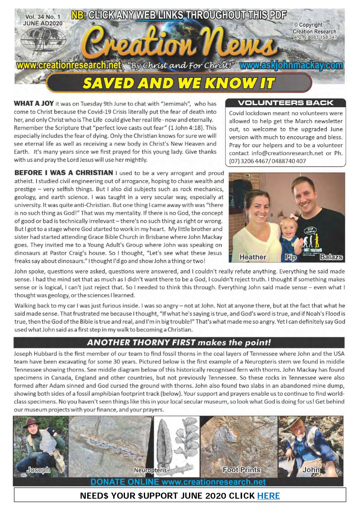 You are currently viewing Creation News – September 2020 (Vol.34 No.1)