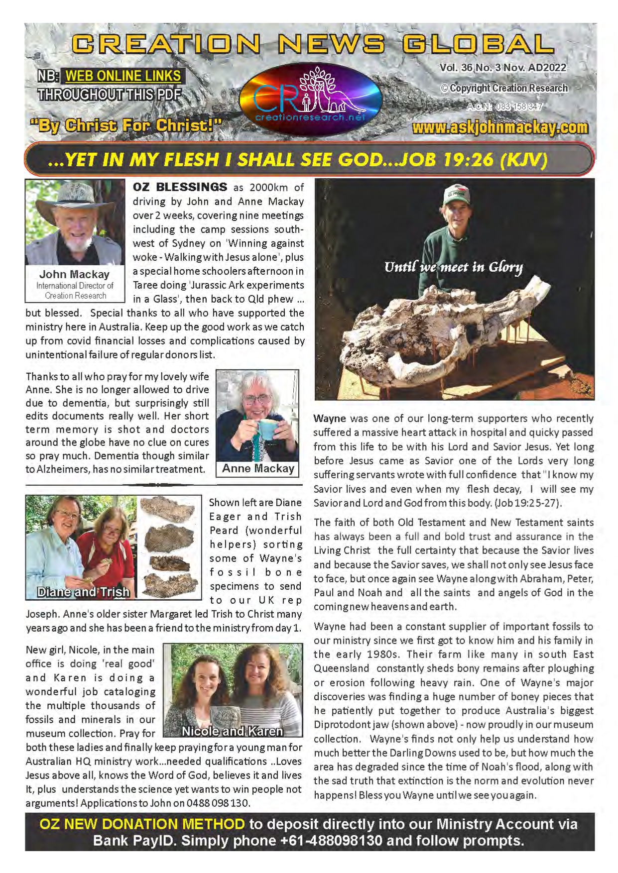 Read more about the article Creation News – November 2022